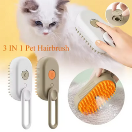 Steam Spray Pet Brush – Massage & Hair Removal Comb for Cats & Dogs