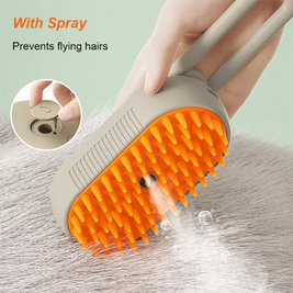 Steam Spray Pet Brush – Massage & Hair Removal Comb for Cats & Dogs