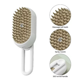 Steam Spray Pet Brush – Massage & Hair Removal Comb for Cats & Dogs
