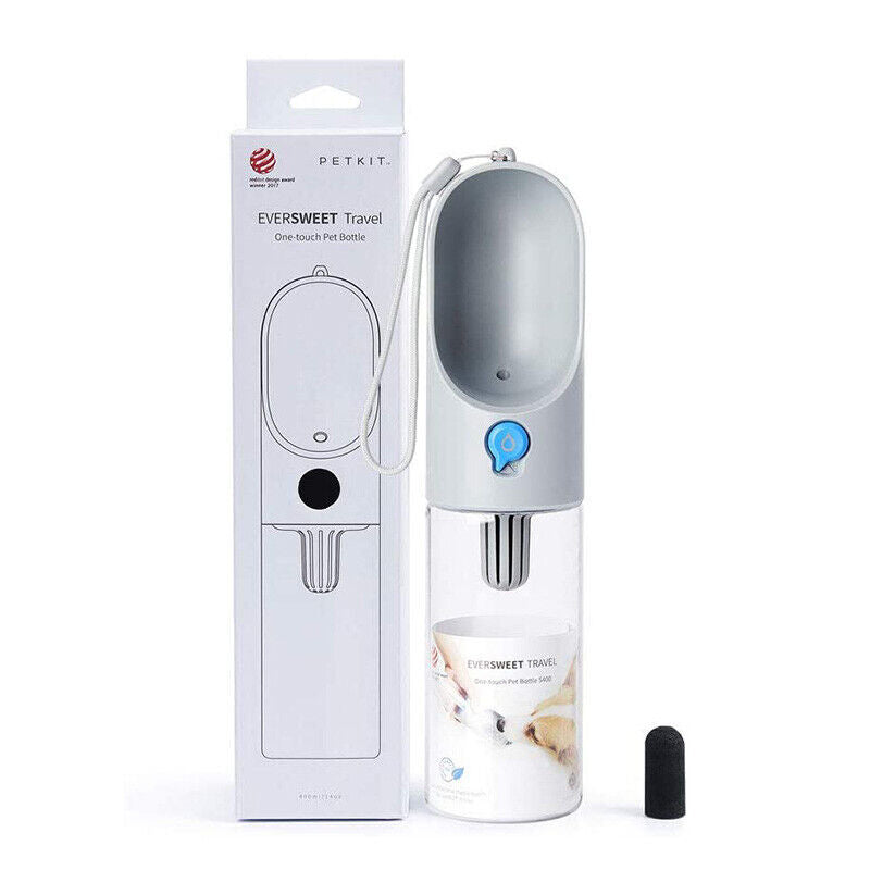 PETKIT Portable Dog Water Bottle – 400ML Travel Pet Hydration Dispenser