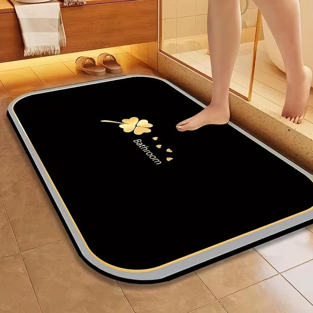 [Super Absorbent Bath Mat] 1Pc Super Absorbent Diatomite Bath Mat, Non-Slip and Water-Absorbing Floor Mat | Quick Dry Mat