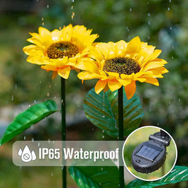 LED Solar Sunflower Garden Lights – Waterproof Outdoor Lawn & Pathway Decor