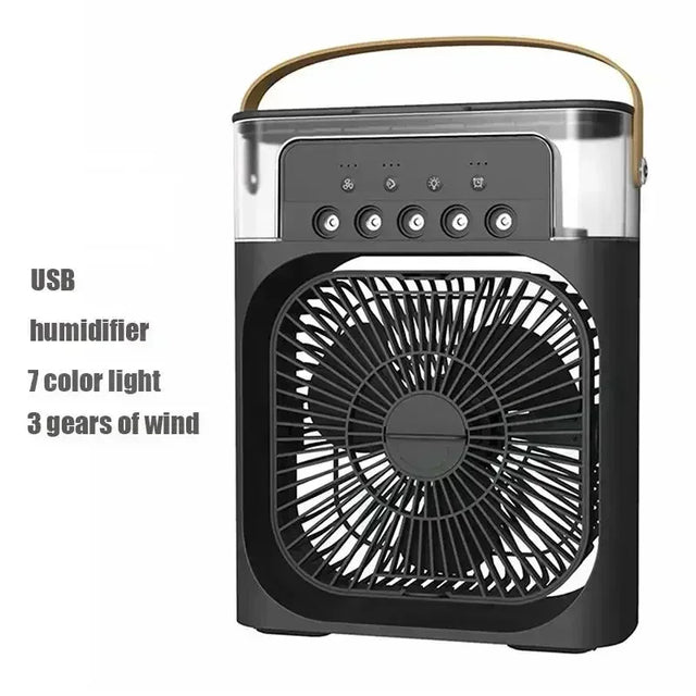 3-in-1 Portable Air Cooler Fan – Mini Air Conditioner & Humidifier with LED Night Light