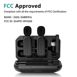 Wireless Lavalier Microphone – Mini Lapel Mic for iPhone, iPad & Android