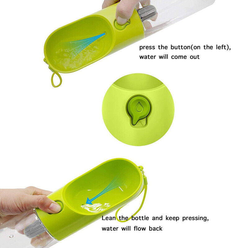 PETKIT Portable Dog Water Bottle – 400ML Travel Pet Hydration Dispenser