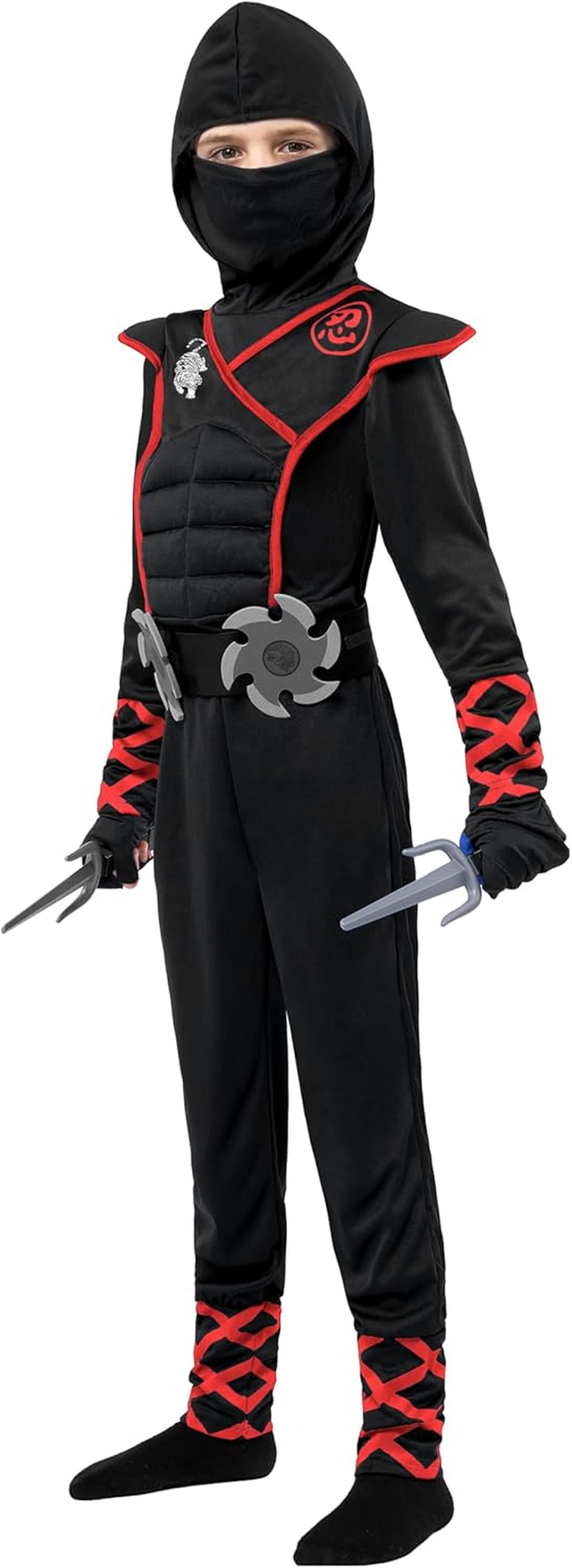 Halloween Ninja Costume, Ninja Outfit Set for Kids, Halloween Costumes for Boys Dress up Party