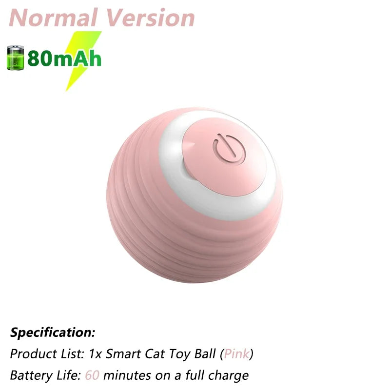 Smart Interactive Cat Toy Ball – Automatic Electric Rolling Ball for Active Cats