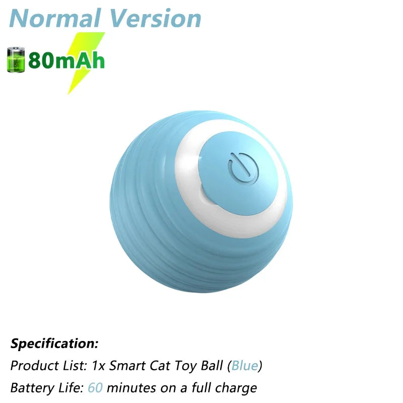 Smart Interactive Cat Toy Ball – Automatic Electric Rolling Ball for Active Cats