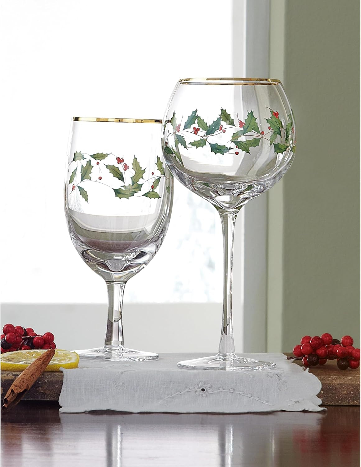 Holiday 4-Piece Iced Beverage Glass Set – Christmas Dinnerware