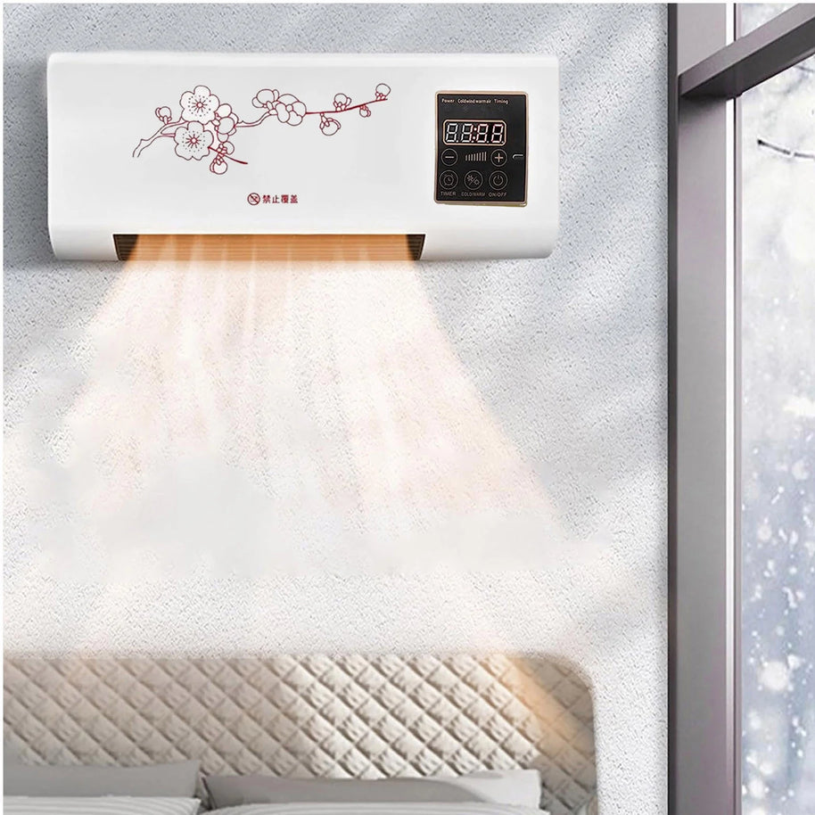 Wall Mount Mini Air Conditioner & Heater – 20000 BTU with Remote Control