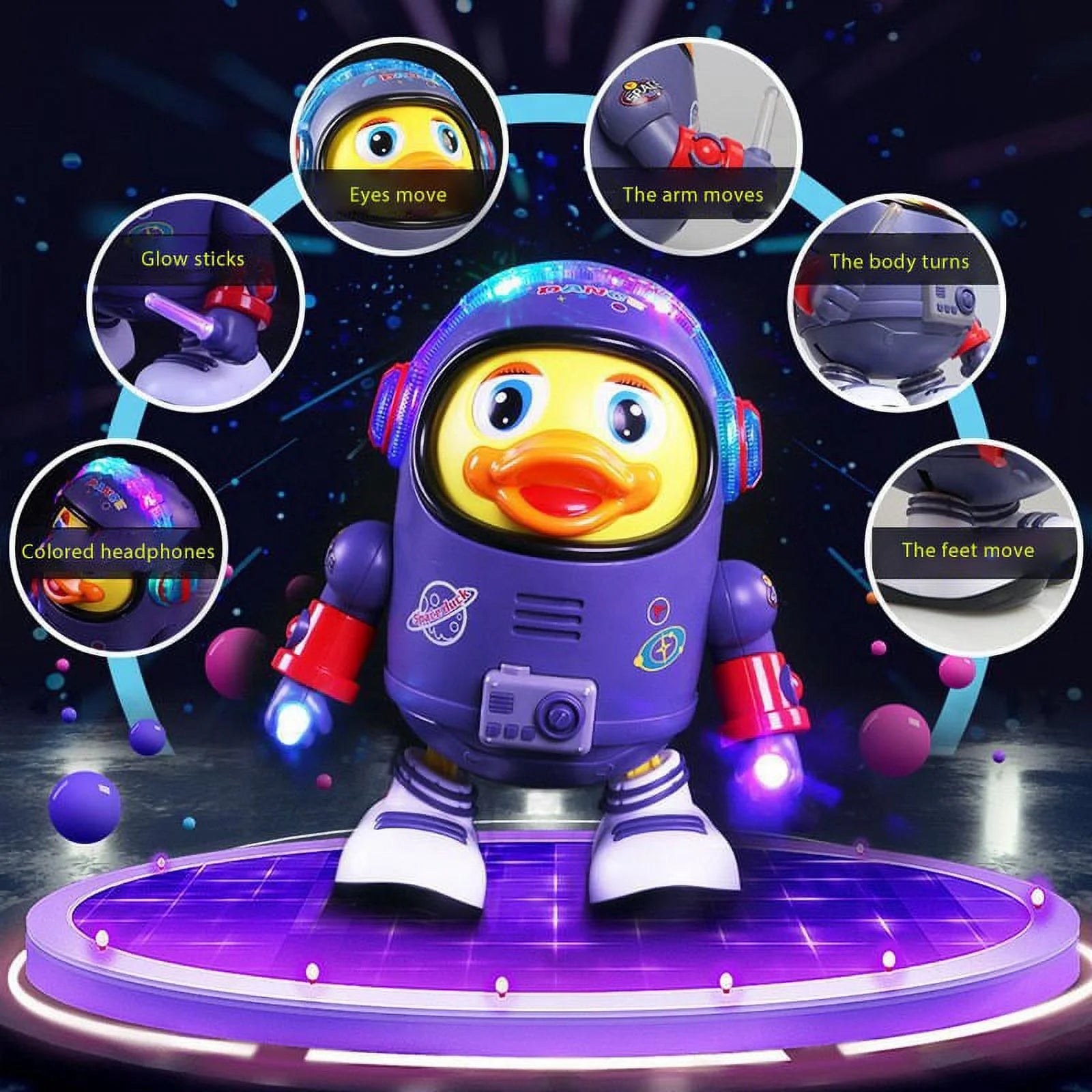 Dancing Baby Duck Toy – Musical Light-Up Interactive Duck Toy for Toddlers (2–3 Years)