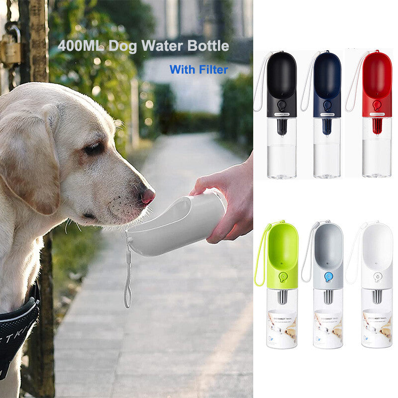 PETKIT Portable Dog Water Bottle – 400ML Travel Pet Hydration Dispenser