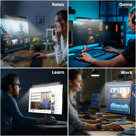 BM-ES1 Plus LED Monitor Light Bar – Wireless Remote & Adjustable E-Reading Lamp