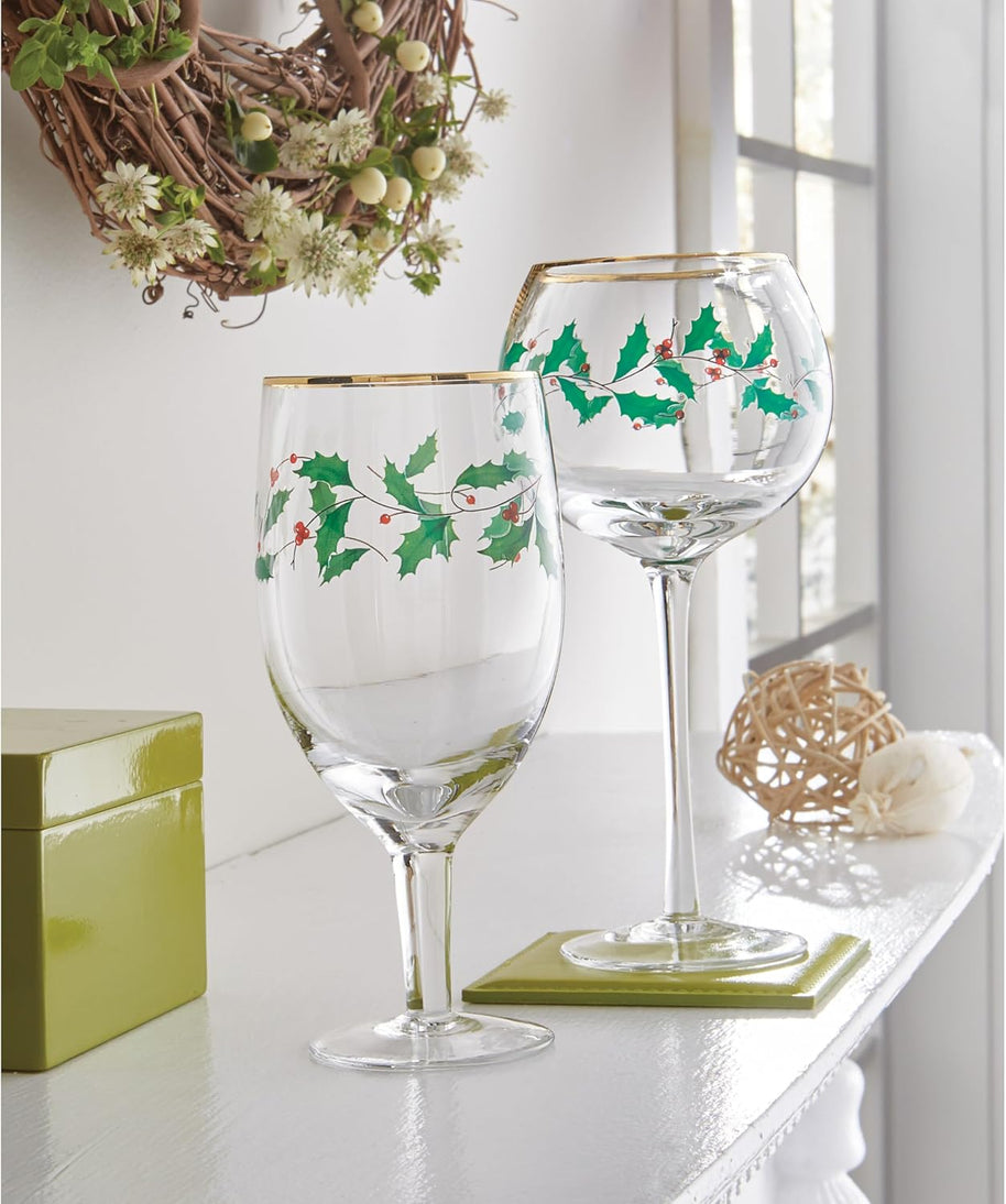 Holiday 4-Piece Iced Beverage Glass Set – Christmas Dinnerware