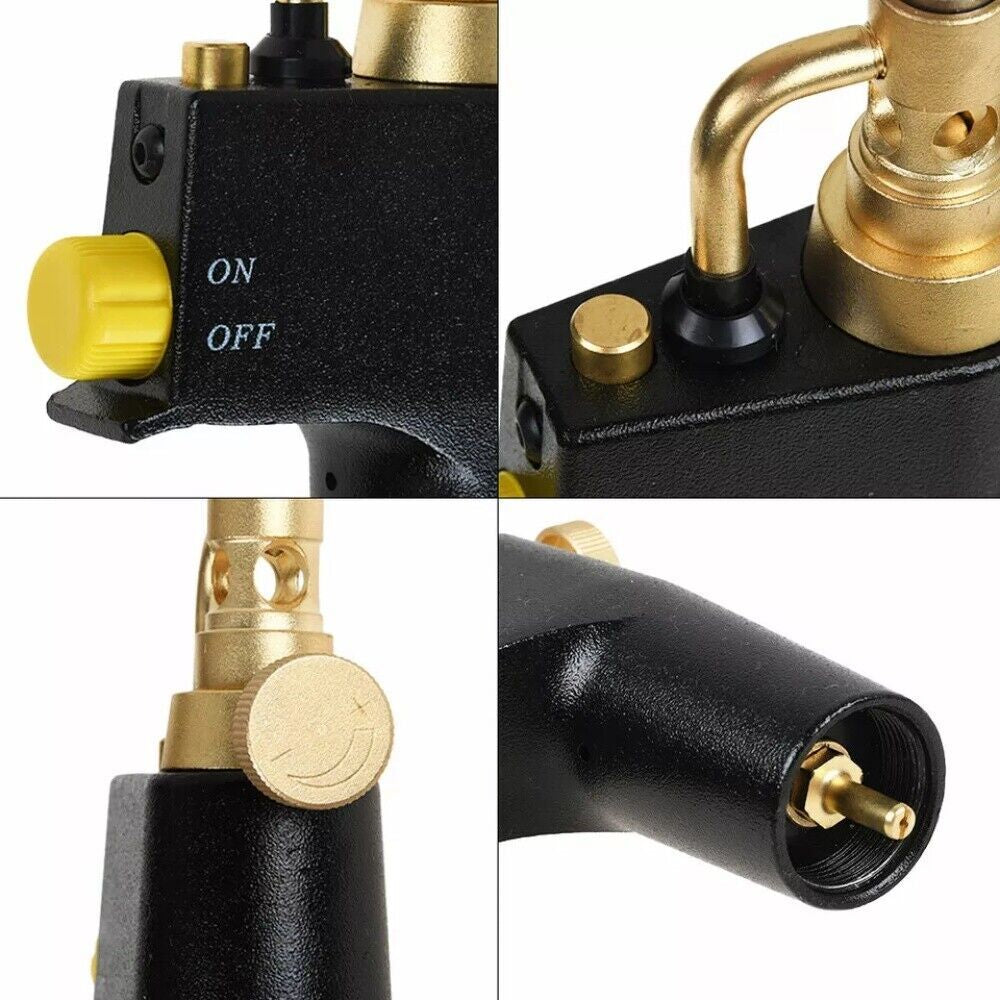 Propane Torch Head High Intensity Mapp Trigger Start Gas Torch Soldering Kit