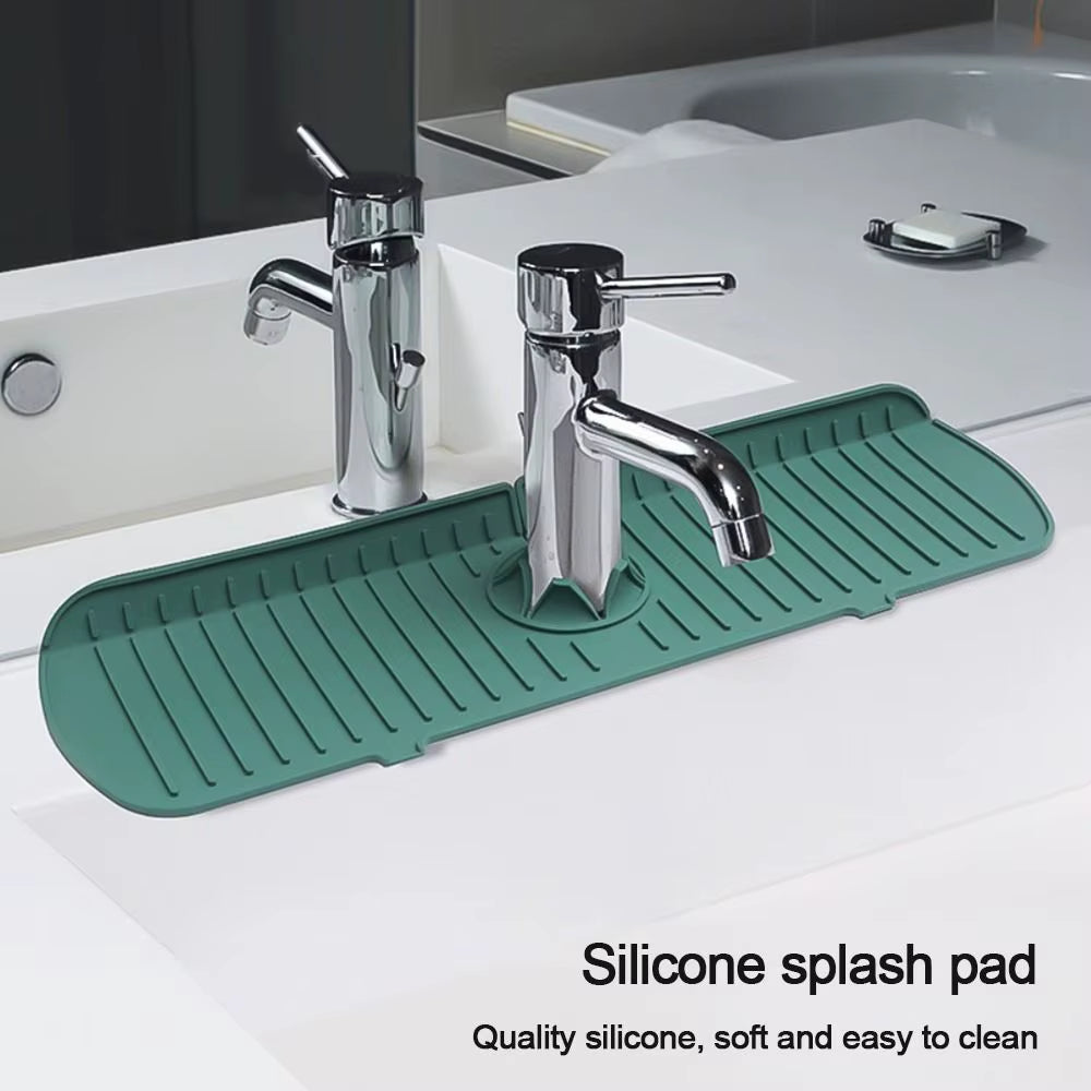 Silicone Faucet Mat – Large Sink Splash Pad & Countertop Protector