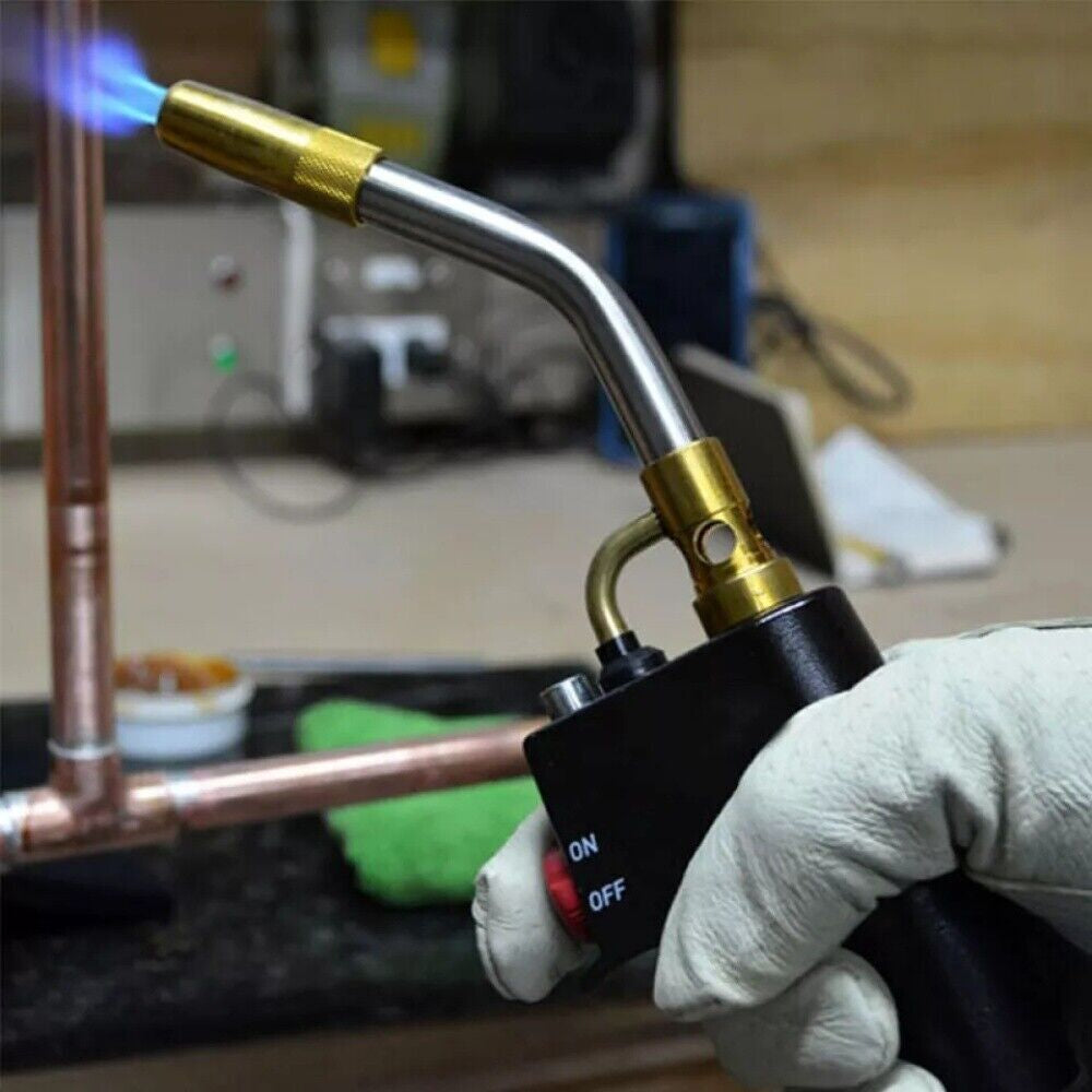 Propane Torch Head High Intensity Mapp Trigger Start Gas Torch Soldering Kit