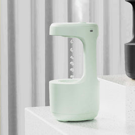 Anti-Gravity Bedroom Humidifier – Large Capacity Aroma Diffuser with Clock & Backflow Mist