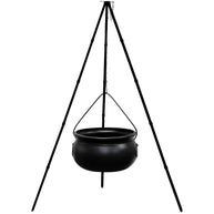 Candy Cauldron Halloween Bucket Witch Basket Plastic Treat Black Pot Bowl Kettle Trick Pumpkin Holder or Goodie Photo Costu