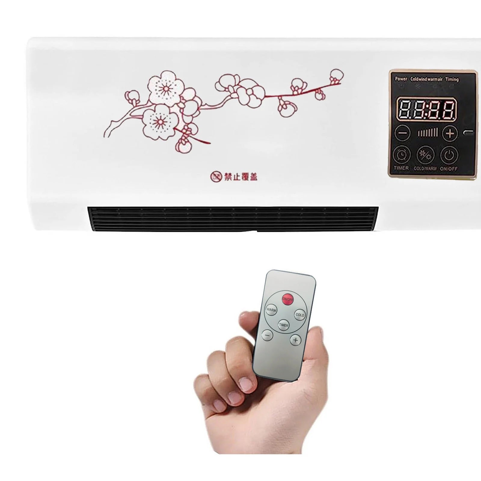 Wall Mount Mini Air Conditioner & Heater – 20000 BTU with Remote Control