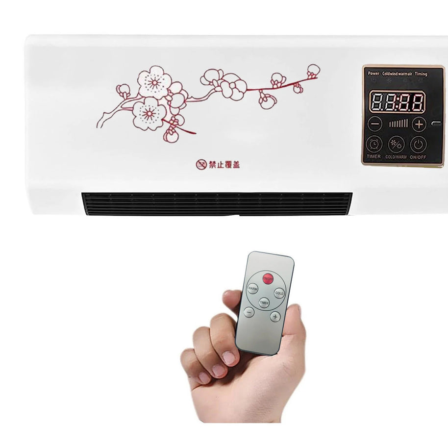 Wall Mount Mini Air Conditioner & Heater – 20000 BTU with Remote Control