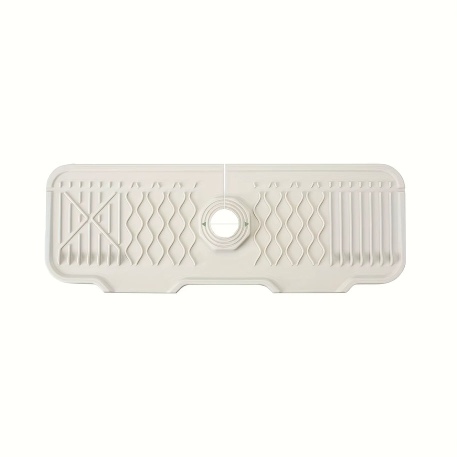 Silicone Faucet Splash Guard – Sink Drip Catcher Tray & Splash Pad