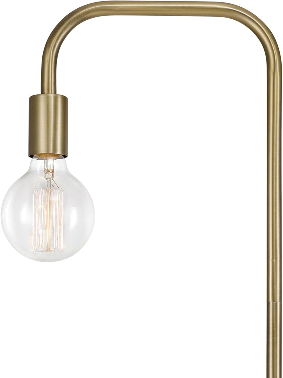 Holden 70" Floor Lamp – Matte Brass Modern Standing Lamp with Foot Switch