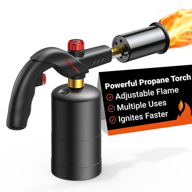 Propane Torch - Adjustable Culinary Lighter for Sous Vide, BBQ, Grill, Camp